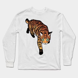 Tiger Tabby Manx Long Sleeve T-Shirt